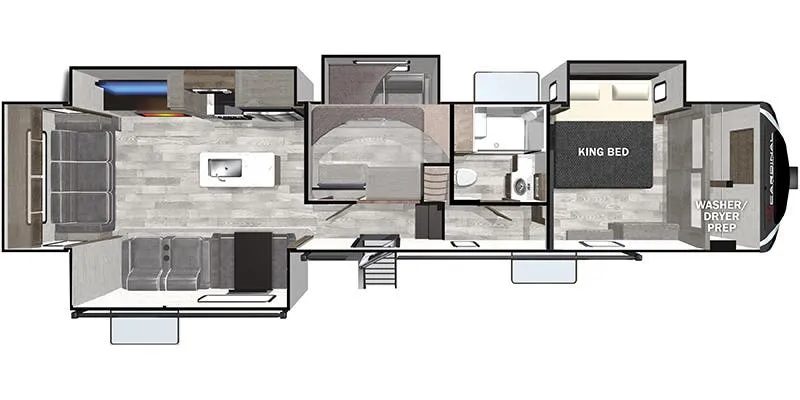Forest River Cardinal Limited 377MBLE floor plan