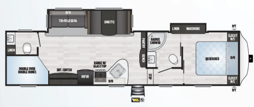2020 Keystone Springdale 300FWBH floor plan