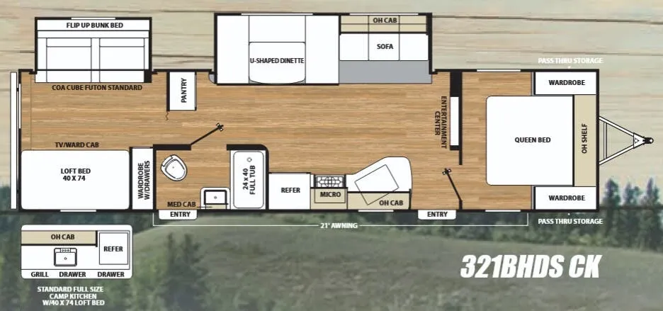 Coachmen Catalina SBX 321BHDSCK floor plan