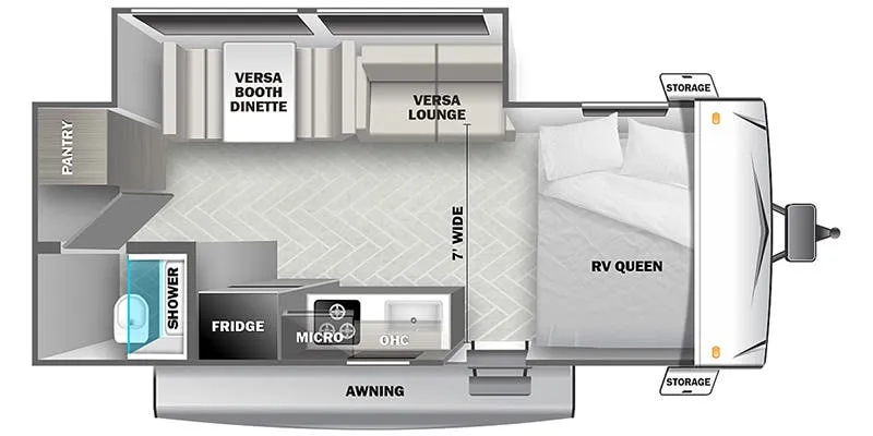 Forest River Salem Select Southwest 197SS floor plan
