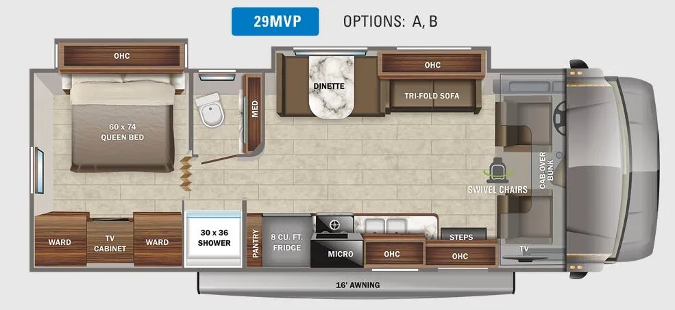 Jayco Greyhawk Prestige 29MVP floor plan