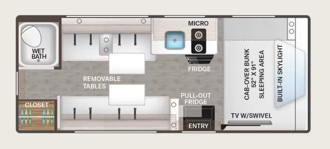 Thor Motor Coach Freedom Eddie Bauer 19EX floor plan