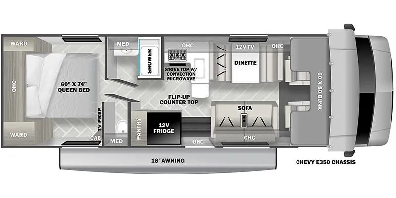 Forest River Sunseeker 2950 LE floor plan
