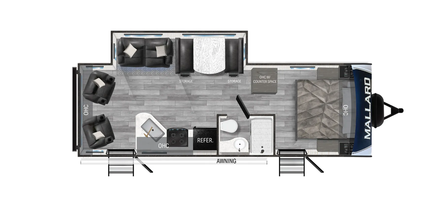 Heartland Mallard M27 floor plan