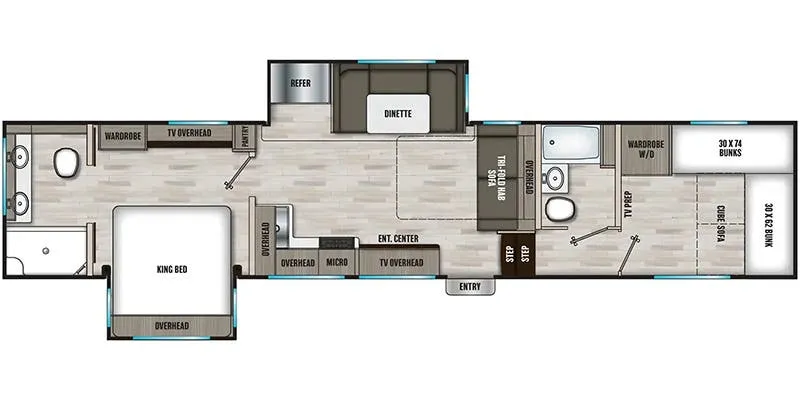 2022 Coachmen Chaparral 355FBX floor plan