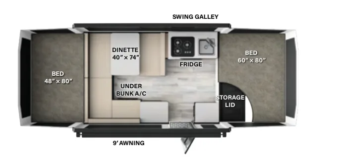 Forest River Flagstaff MAC 191MT floor plan