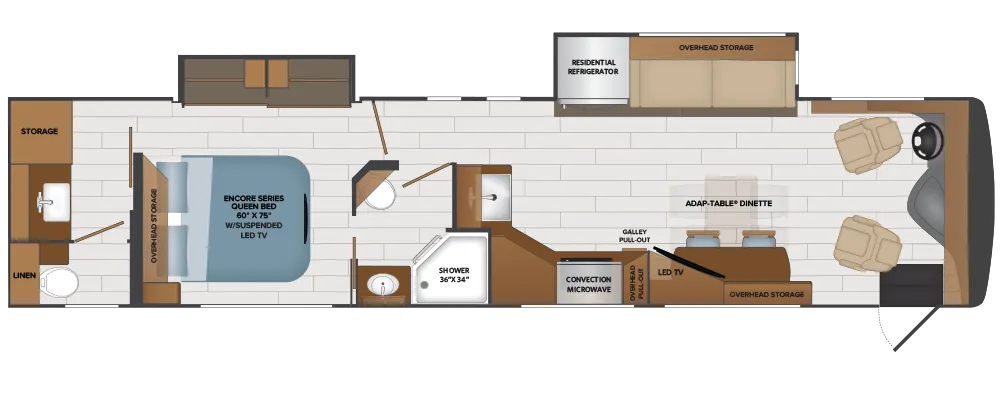 Fleetwood Frontier GTX 39TA floor plan