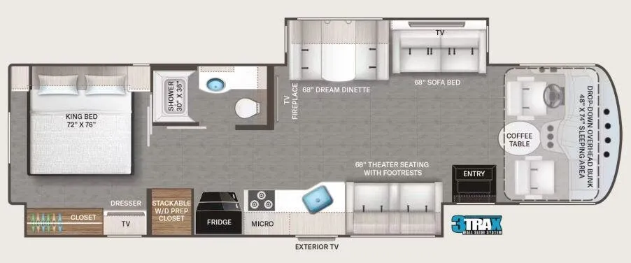 2026 Thor Motor Coach Luminate CC35 - Floor plan