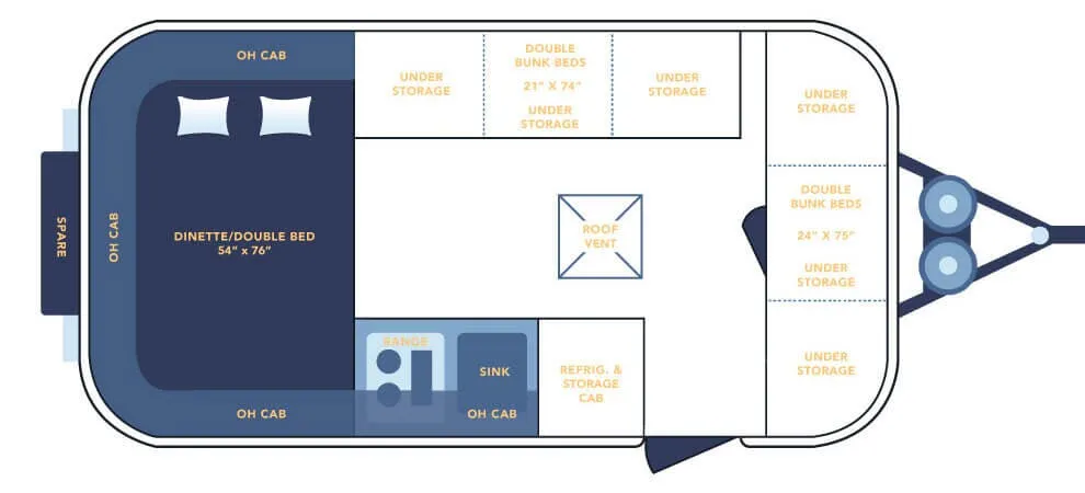 Casita Heritage STANDARD floor plan