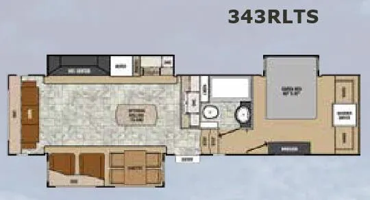 Coachmen Chaparral Signature 343RLTS floor plan