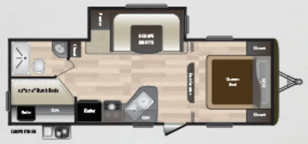 Keystone Hideout LHS 242LHS floor plan