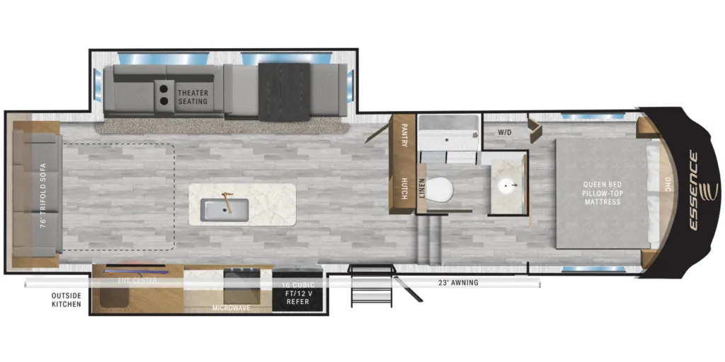 2025 Cruiser RV Essence 28RL floor plan
