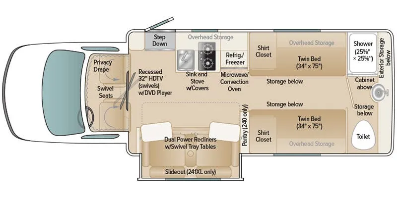 Coach House Platinum II 241XL RT floor plan