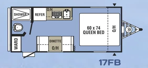 Coachmen Clipper 17FB floor plan