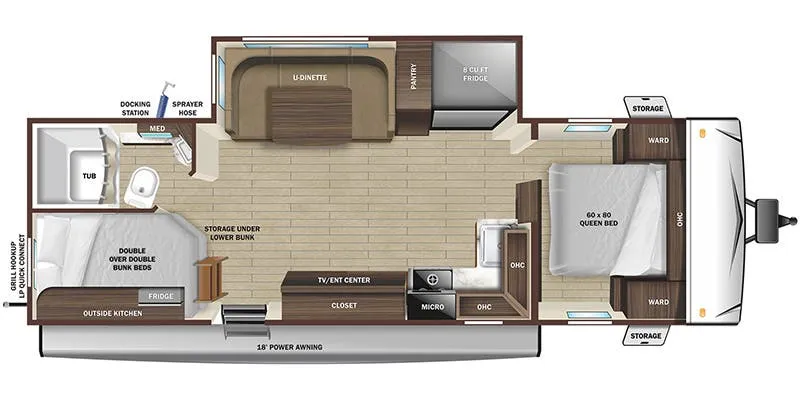 2025 Highland Ridge Range Lite 241BH - Floor plan