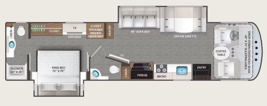 2026 Thor Motor Coach Hurricane 35G floor plan