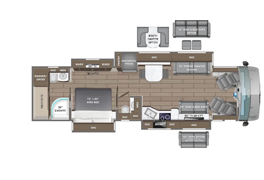 Entegra Coach Aspire 40P floor plan
