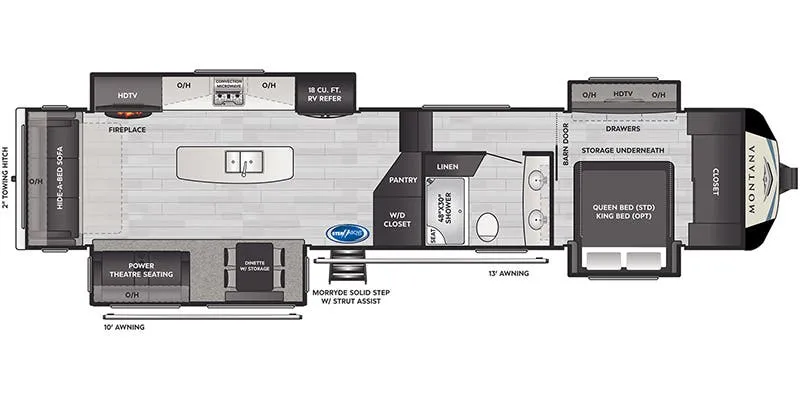 2021 Keystone Montana 3780RL - Floor plan