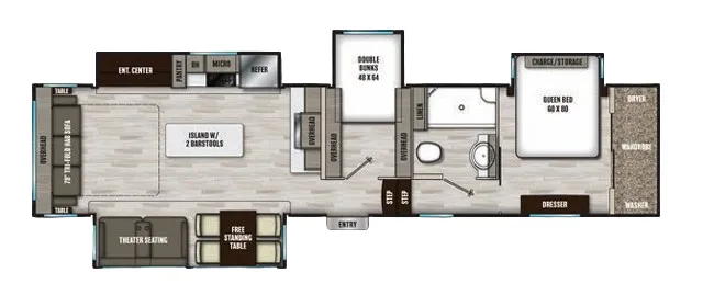 Shasta Phoenix 360BH floor plan