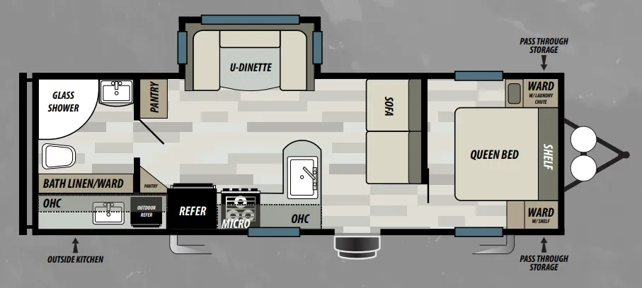 Forest River Sonoma 240RBK floor plan