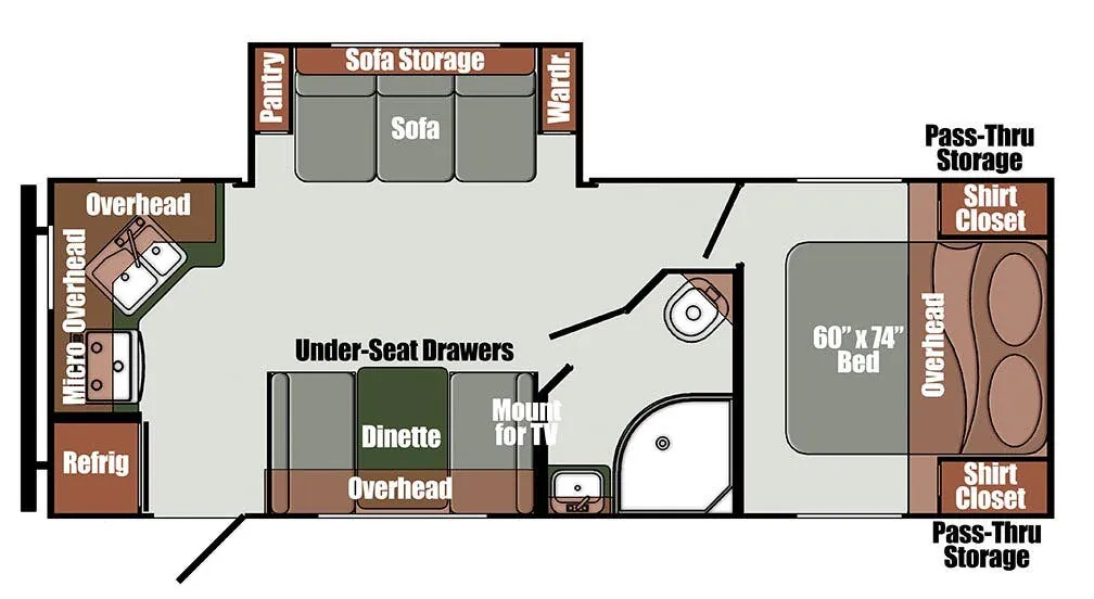 Gulf Stream Envision Signature 25RKS floor plan