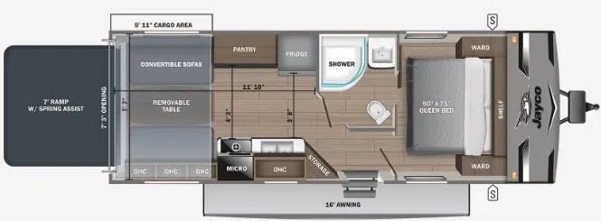 Jayco Jay Flight 236THW floor plan