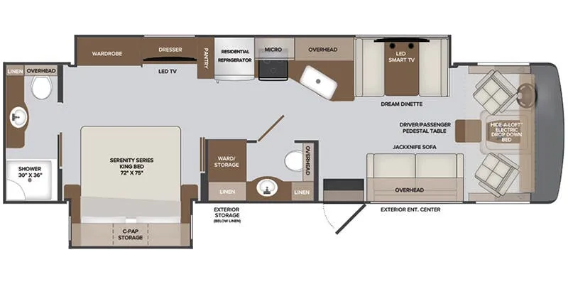 2024 Holiday Rambler Invicta 33HB - Floor plan