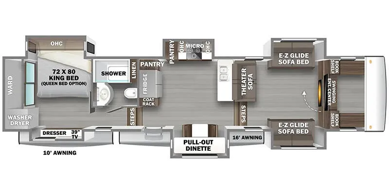 2025 Forest River RiverStone 425FO - Floor plan
