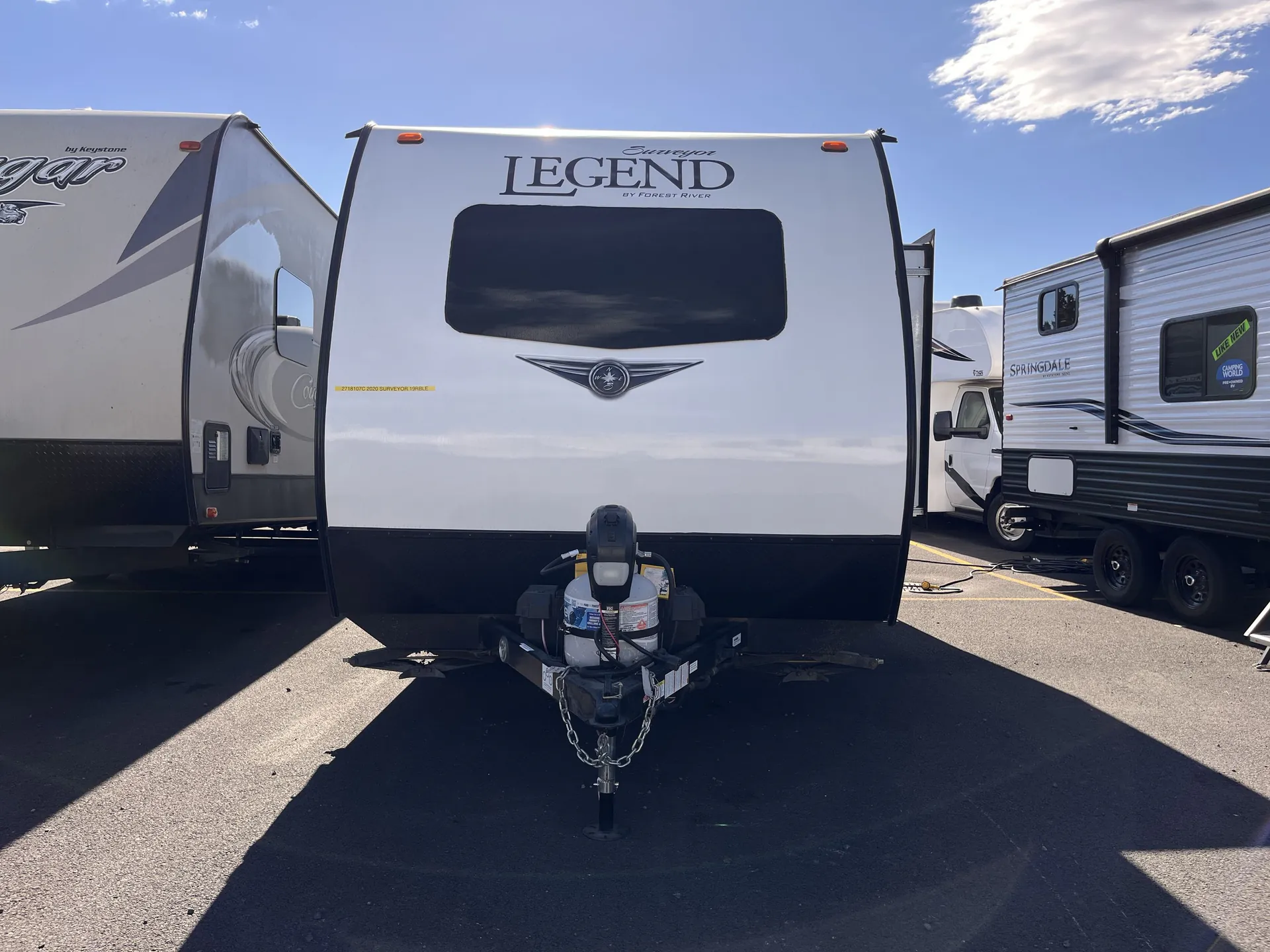 2020 Forest River Surveyor Legend 19RBLE — front