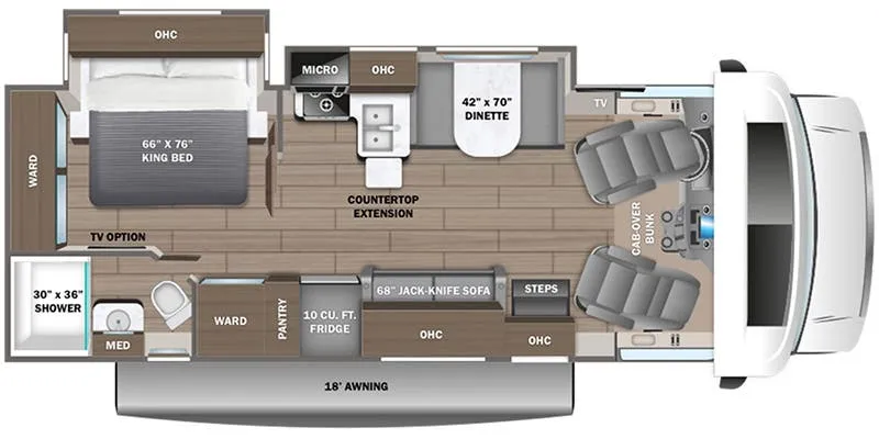 2024 Entegra Coach Esteem 27U floor plan