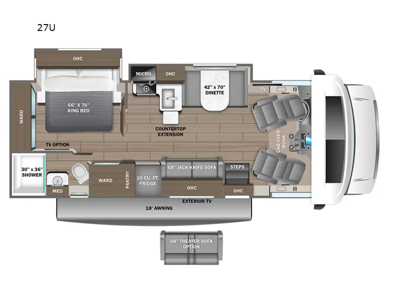 2026 Entegra Coach Esteem 27U floor plan