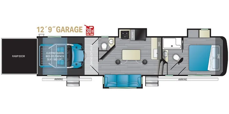 Heartland Fuel 357 floor plan