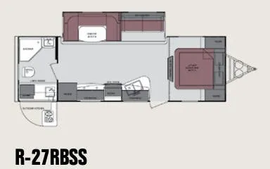 Cruiser RV Radiance 27RBSS floor plan