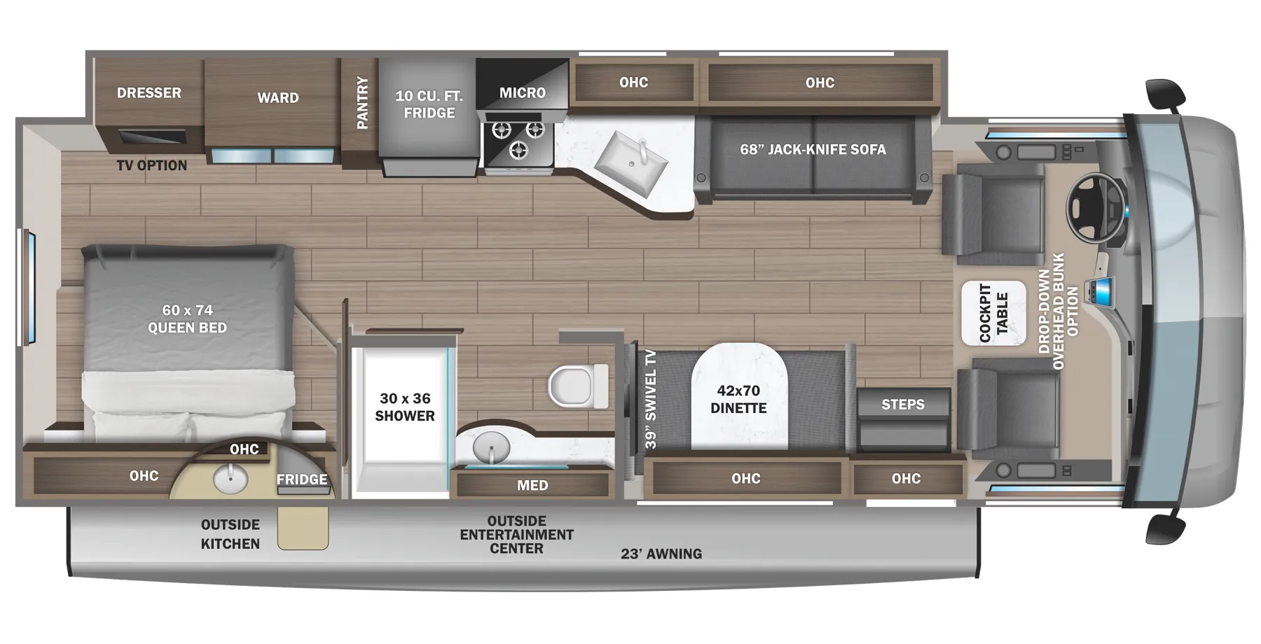 2023 Jayco Alante 29S - Floor plan