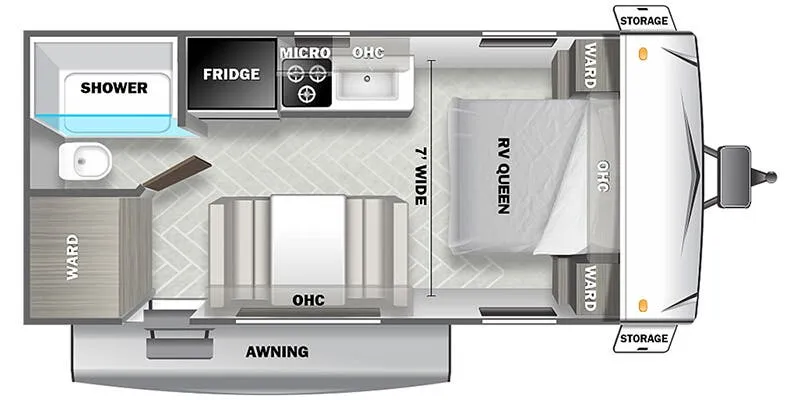 Forest River Salem Select Southwest 177FQ floor plan