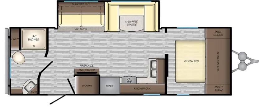 CrossRoads Zinger Lite 254RB floor plan