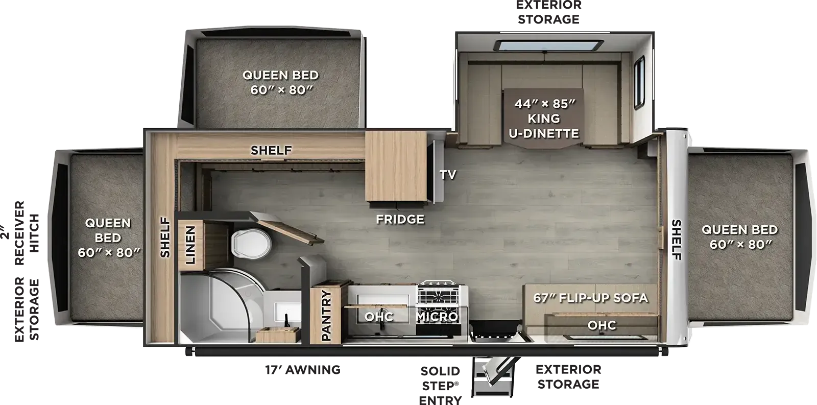 Forest River Flagstaff Shamrock 233S floor plan