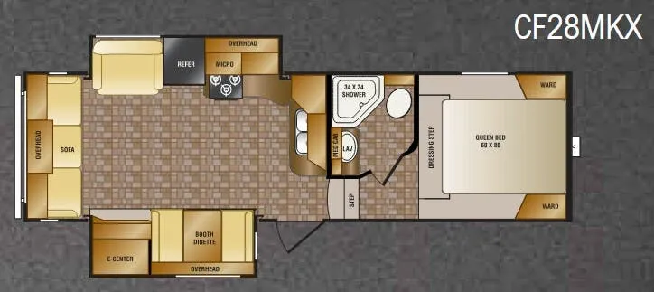 CrossRoads Cruiser CF28MKX floor plan