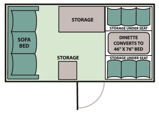Aliner Scout BASE floor plan