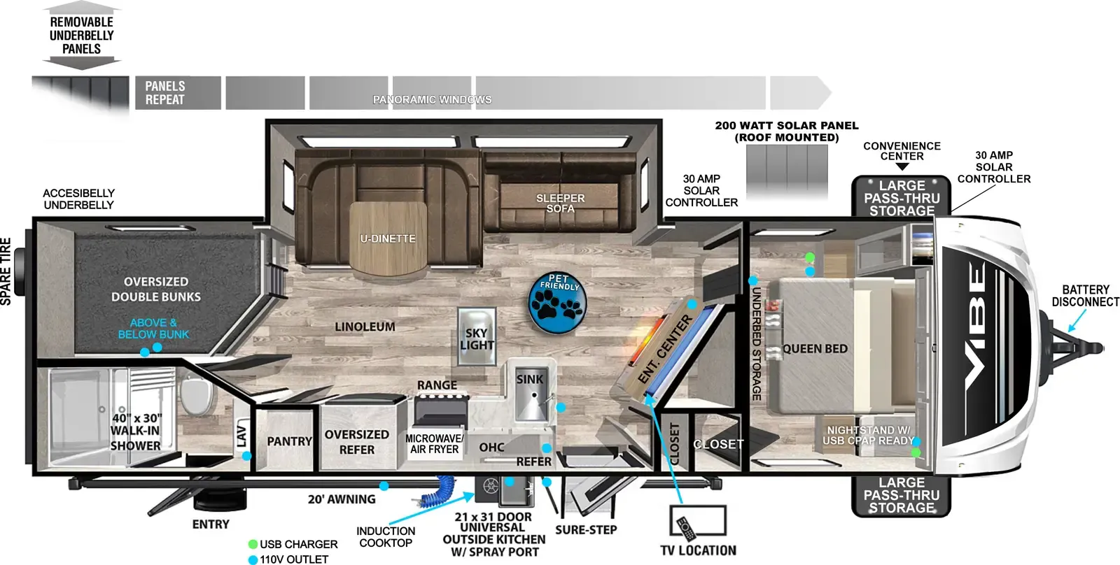 2024 Forest River Vibe 26BH