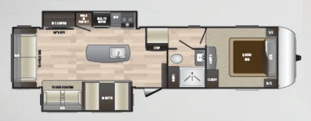 Keystone Hideout 303RLI floor plan