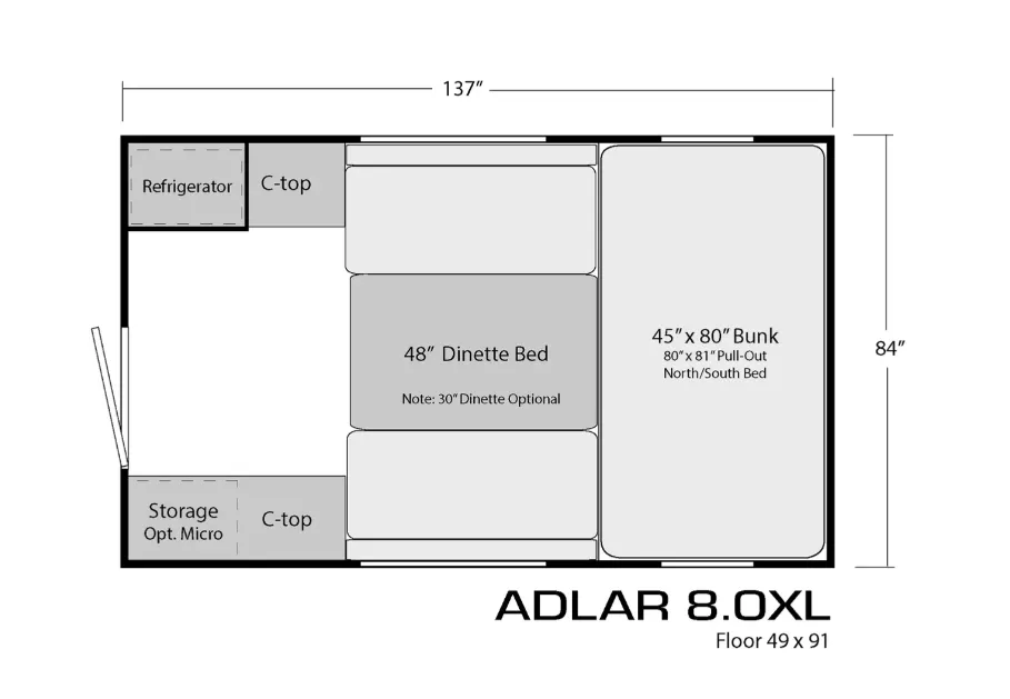 2026 Soaring Eagle ADLAR 8.0XL floor plan