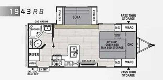 2021 Coachmen Northern Spirit 1943RB floor plan