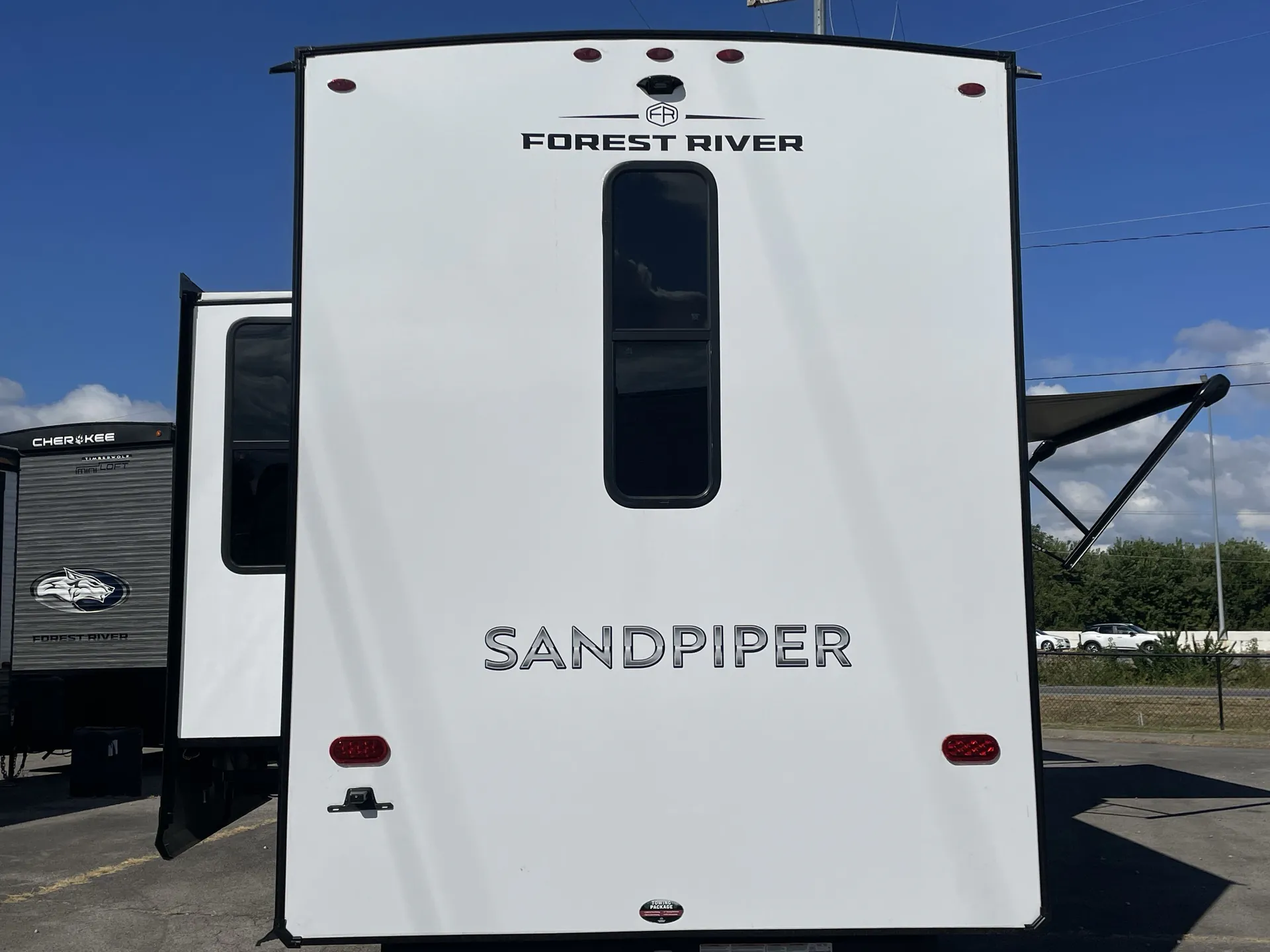 2027 Forest River Sandpiper 3710HBFB — backside