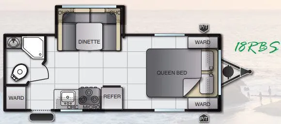 Pacific Coachworks Sea Breeze 18RBS floor plan