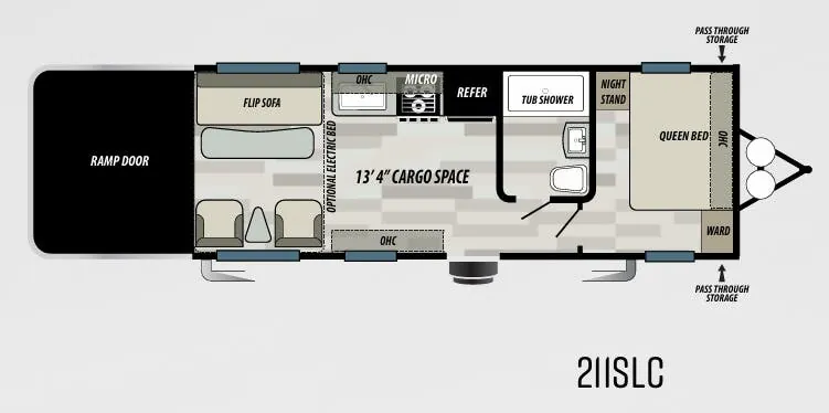 Forest River Sandstorm SLC 211SLC floor plan
