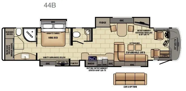 Entegra Coach Anthem 44B floor plan