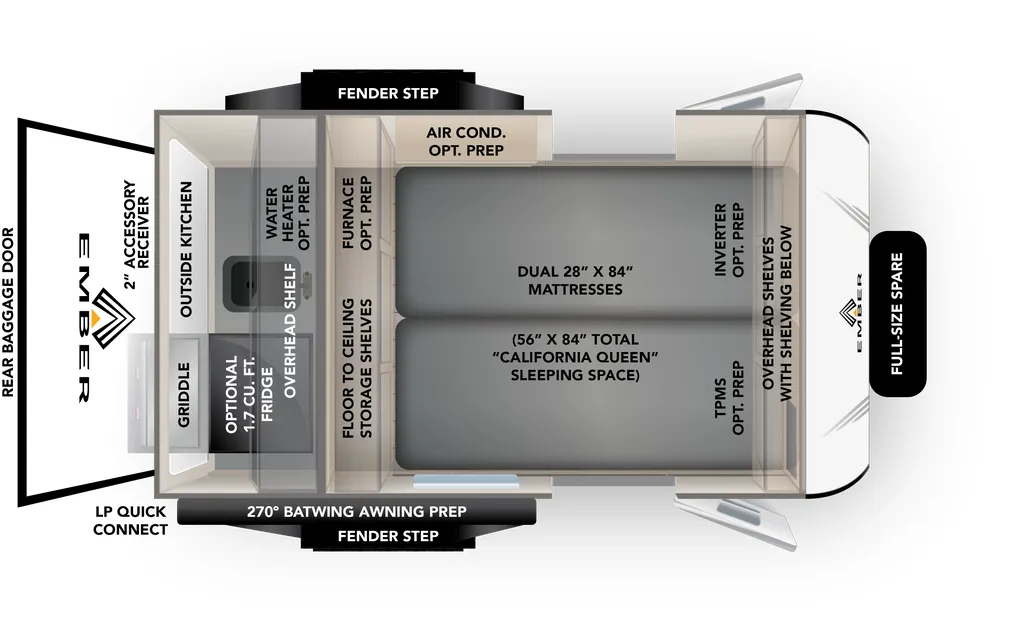 Ember RV E-Series 12RK floor plan