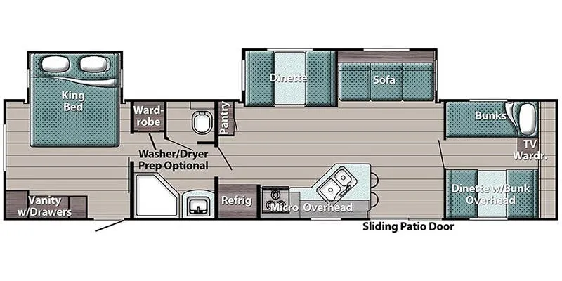 Gulf Stream Conquest Supreme 36FRSG floor plan