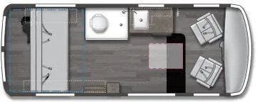 Winnebago Roam Open Concept 59RZPT floor plan